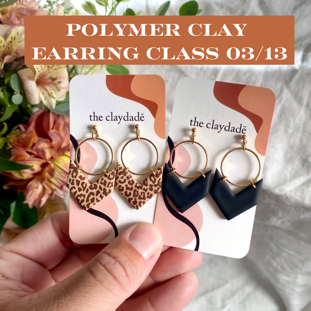 Clay Earring Making Class! 03/13 @ Asteria Florals